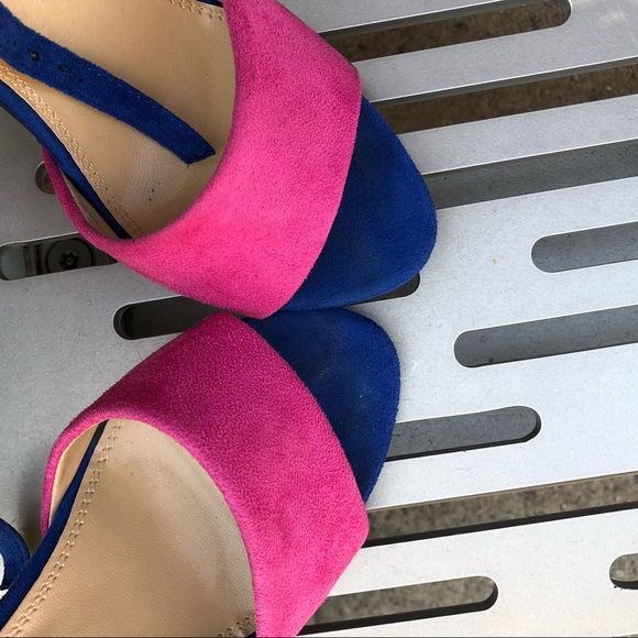 HOT chic suede heels fantastic colors size diva 8 - Picture 4 of 8